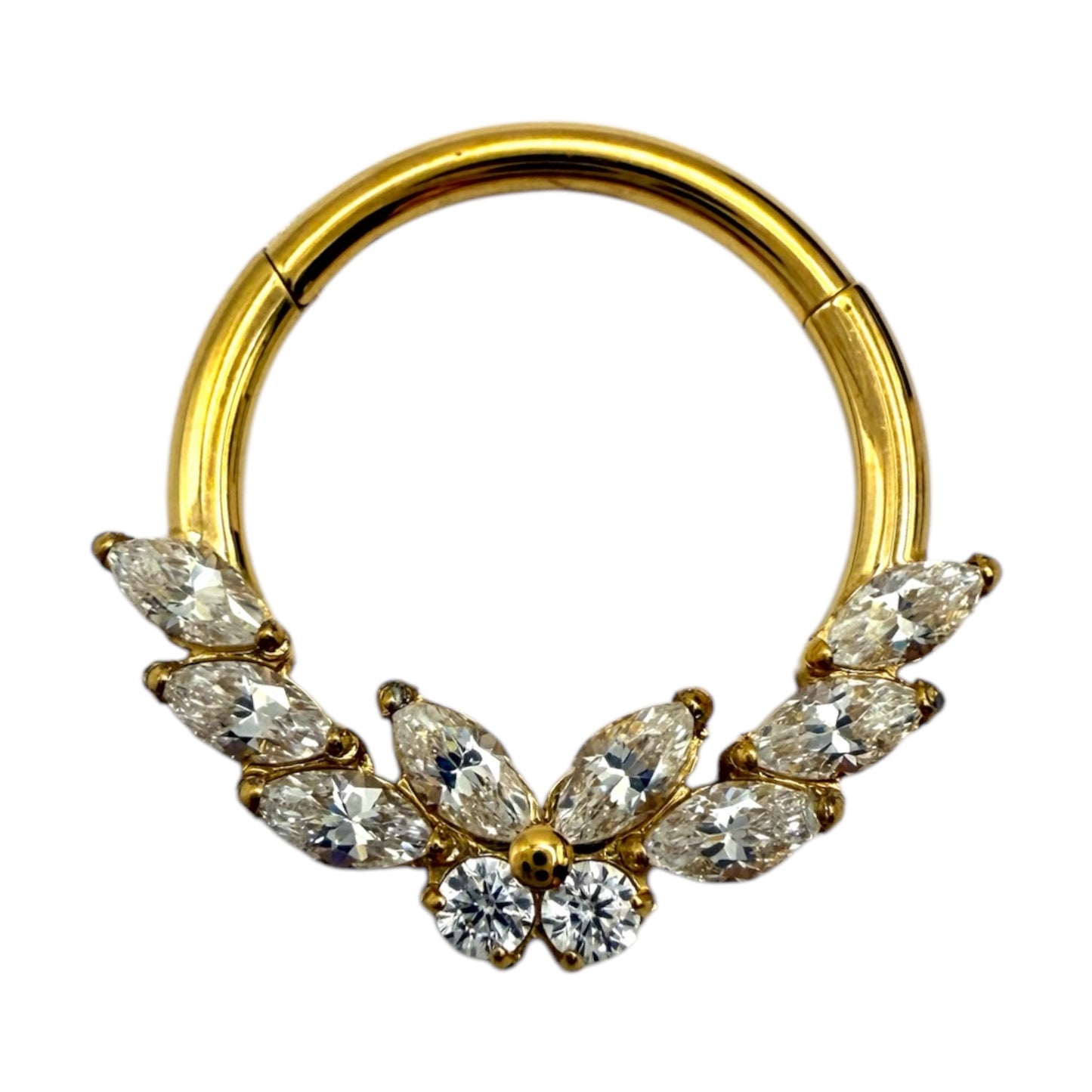 Flora Luxe – Titan Clicker mit Zirkonia