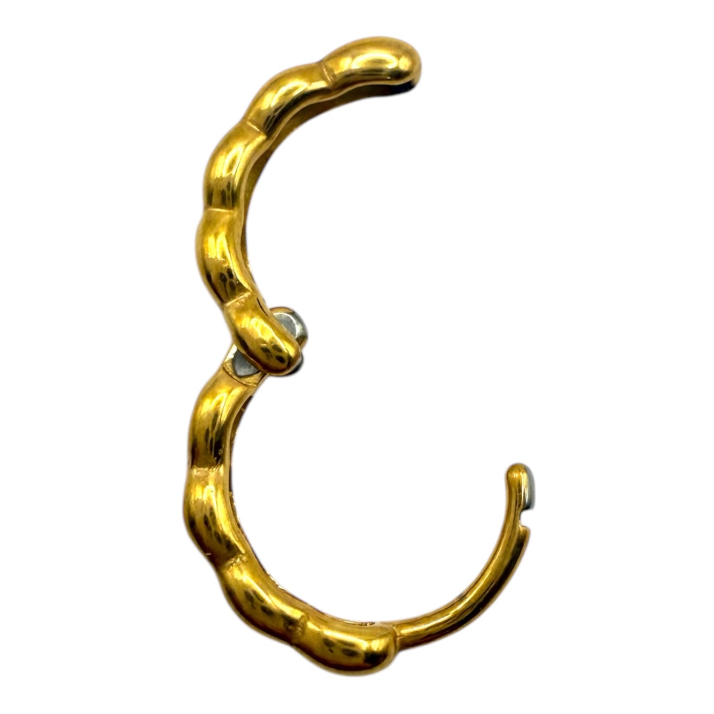 Bubble Loop – Strukturierte Edelstahl-Hoops (Paar)