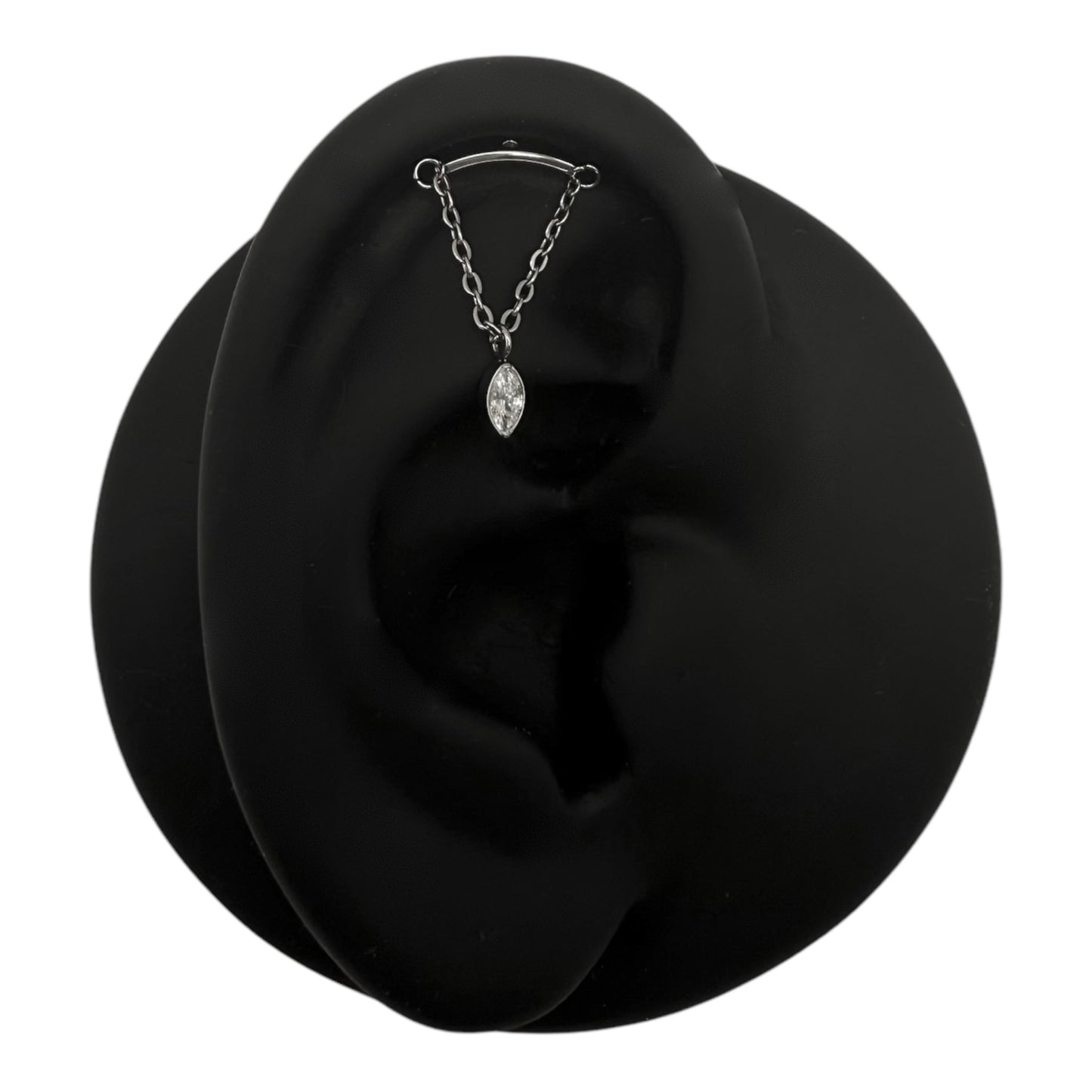 Crystal Charm – Hidden Helix Chain Labret