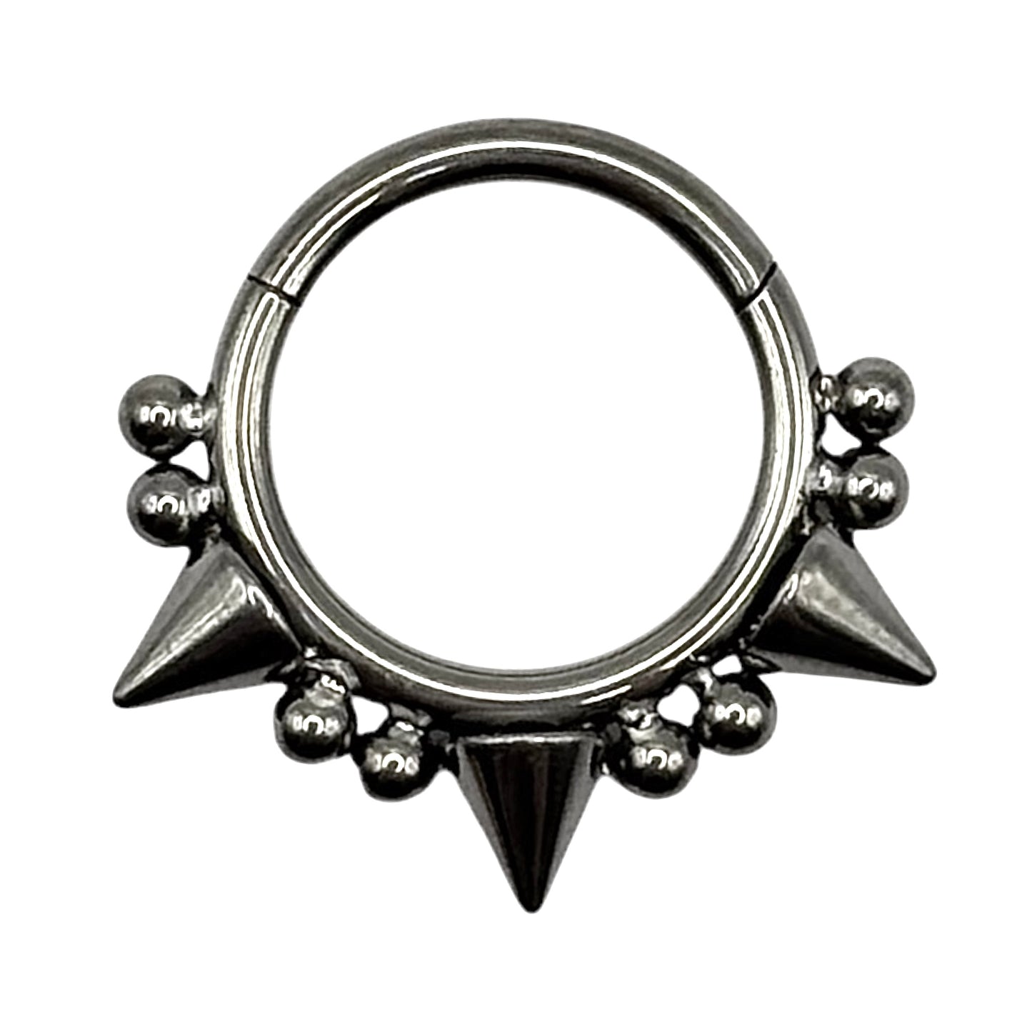 Spike Septum Klicker Silber