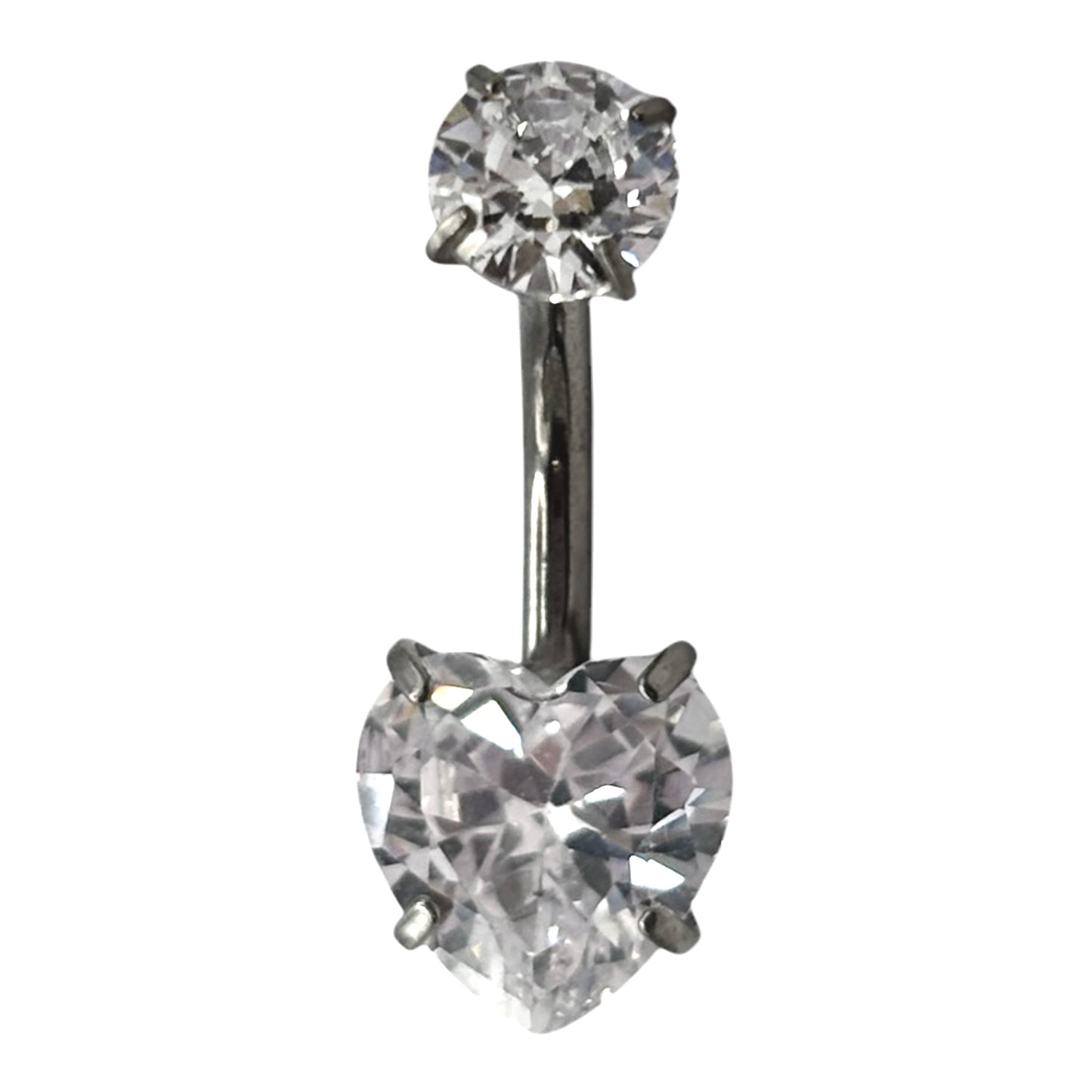 Diamond Heart Bauchnabelstecker
