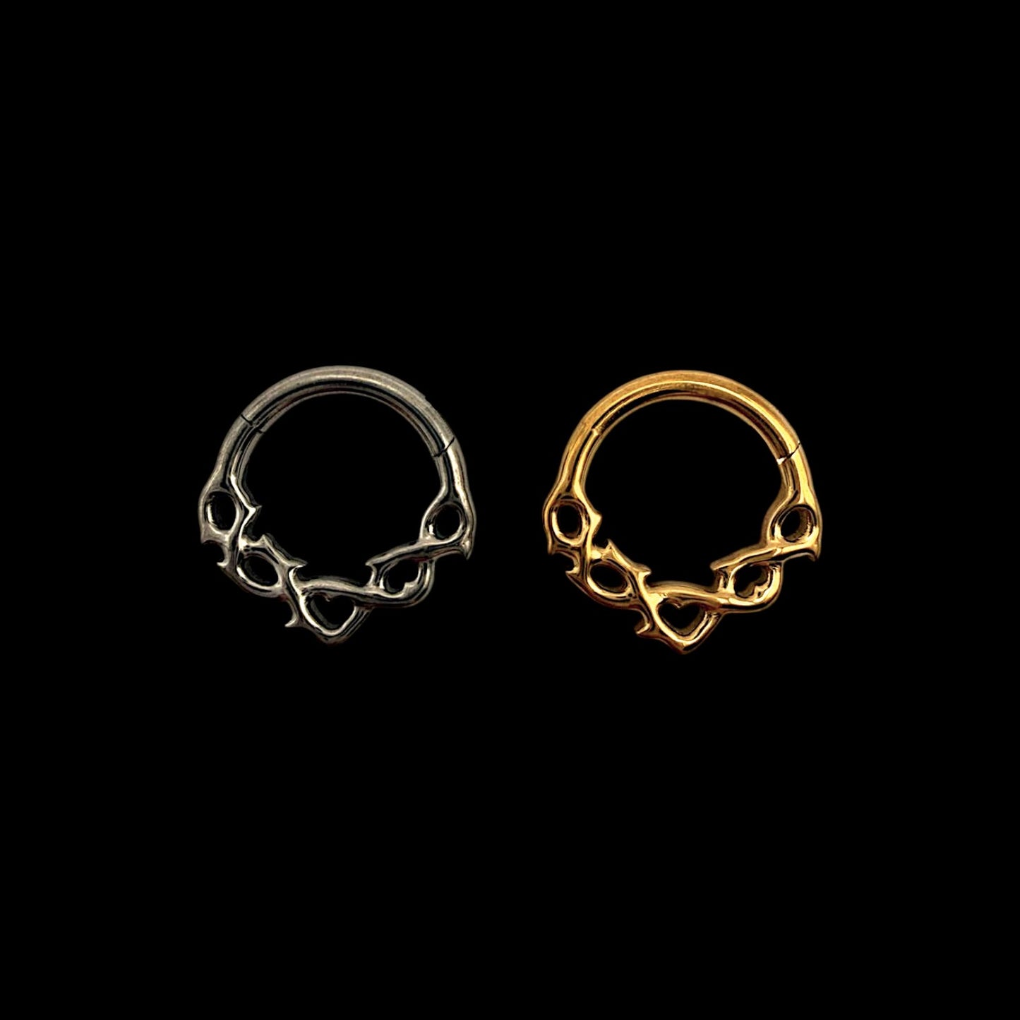 Deer Septum Titan | Mystisches Piercing in Silber