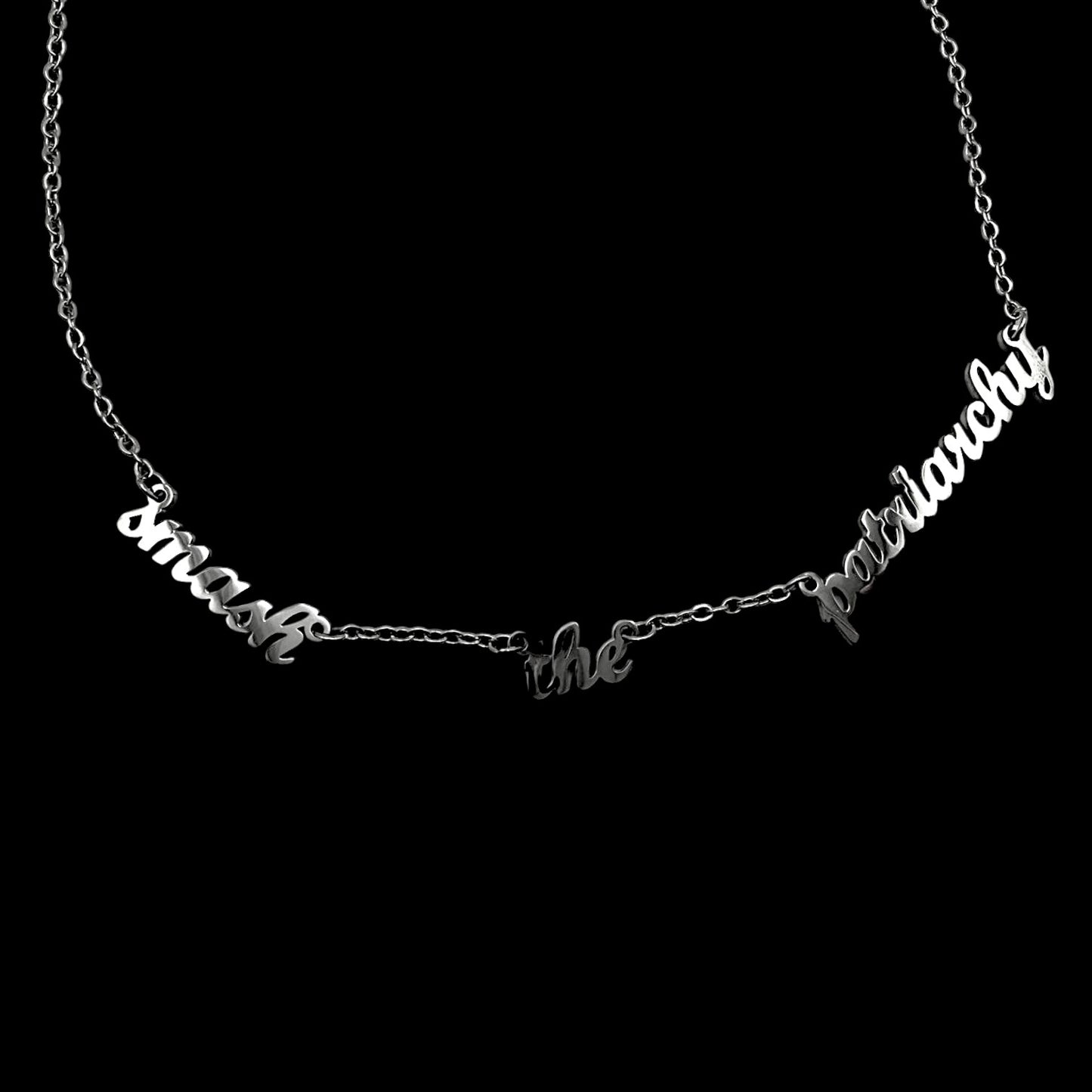 smash the patriarchy Kette | Feministische Statement Kette