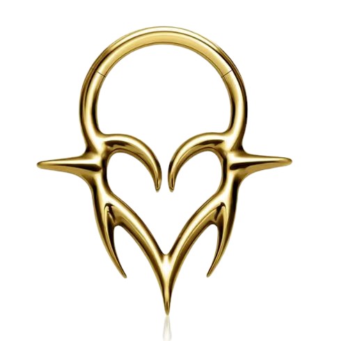Tribal Heart Septum Clicker