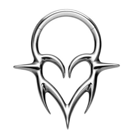Tribal Heart Septum Clicker