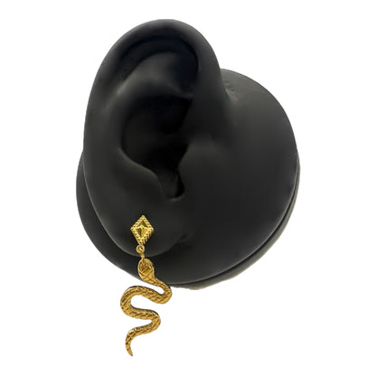 Venom Drop – Snake Statement Earrings (Paar)