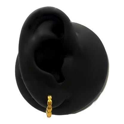 Bubble Loop – Strukturierte Edelstahl-Hoops (Paar)