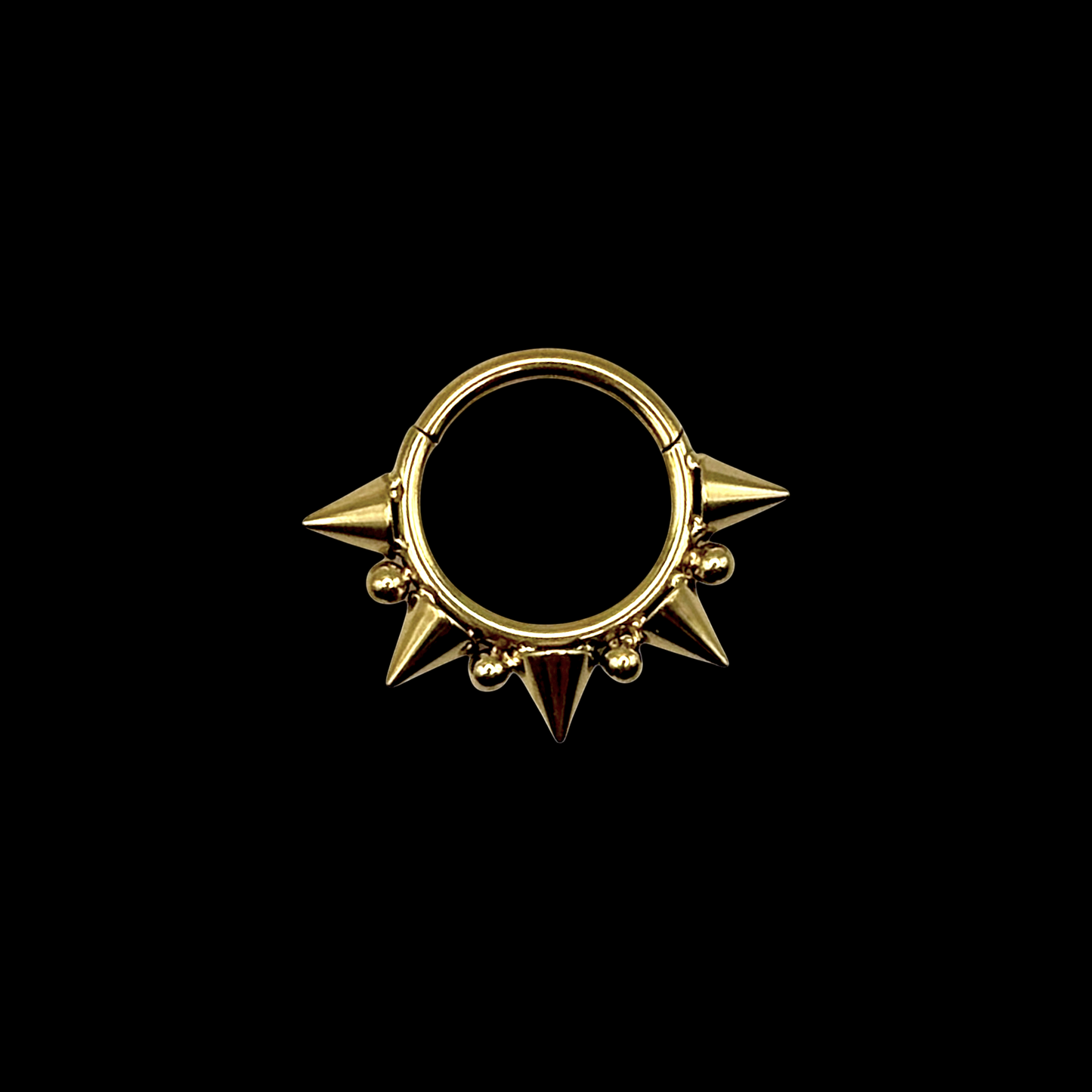 Spike Septum Clicker Gold