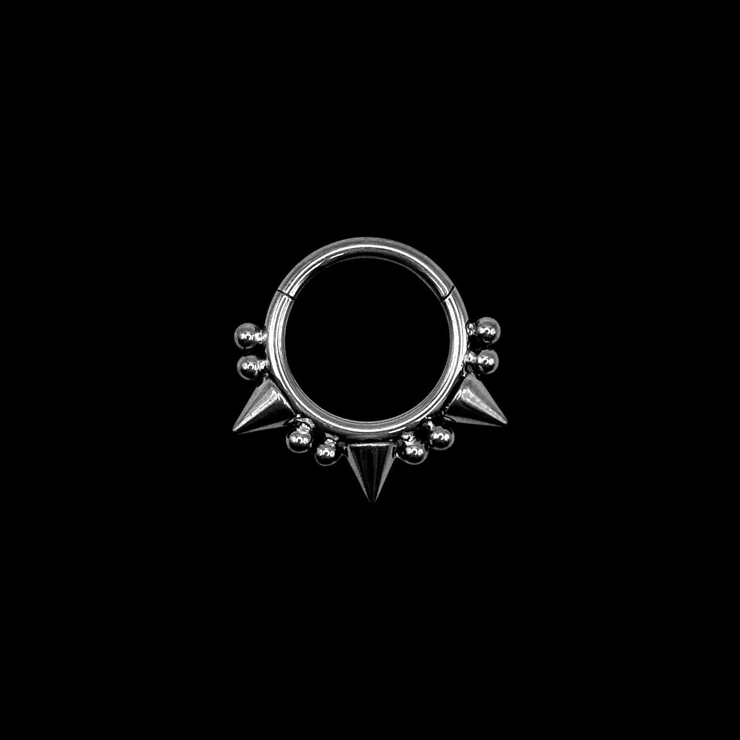 Spike Septum Klicker Silber