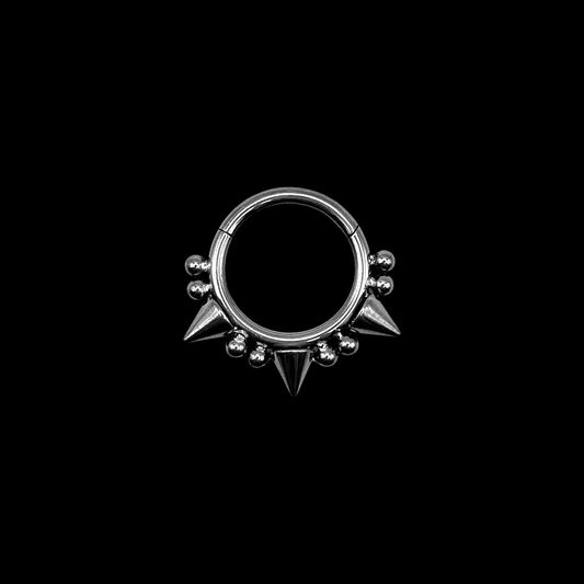 Spike Septum Klicker Silber