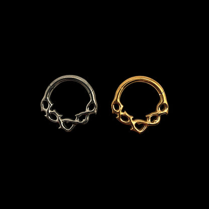 Deer Septum Titan | Mystisches Piercing in Silber