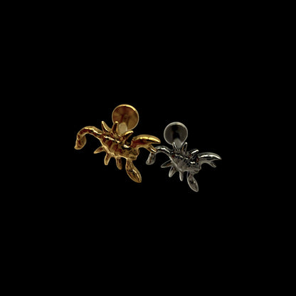 Scorpio Labret Titan | Skorpion Piercing in Silber