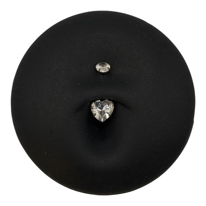 Diamond Heart Bauchnabelstecker