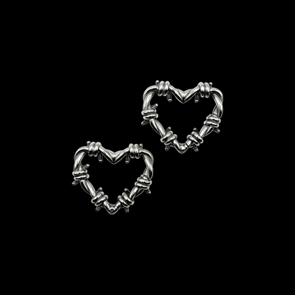 Barbed Heart Ear Weights (Pair)