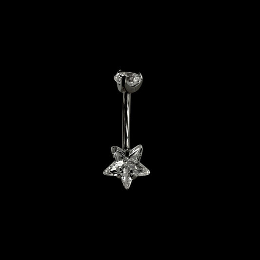 Star Bauchnabelpiercing aus Titan