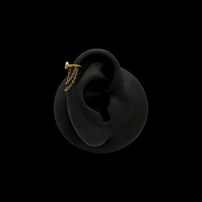Chained Ear Cuff aus Titan