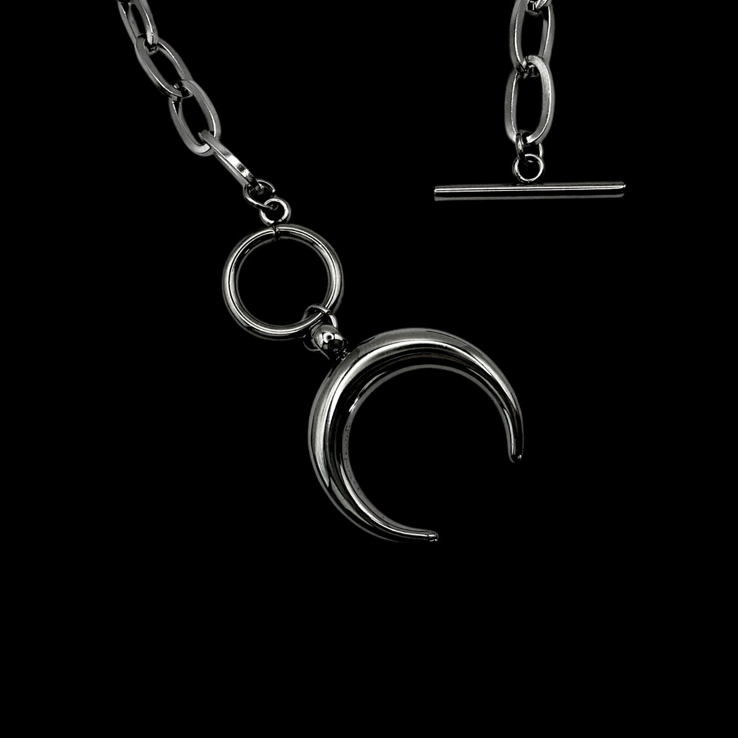 Crescent Moon Chain Necklace