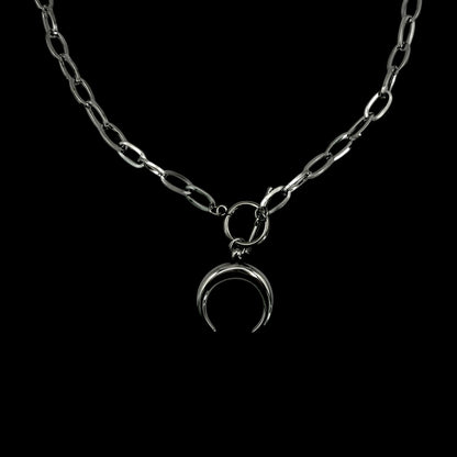 Crescent Moon Chain Necklace