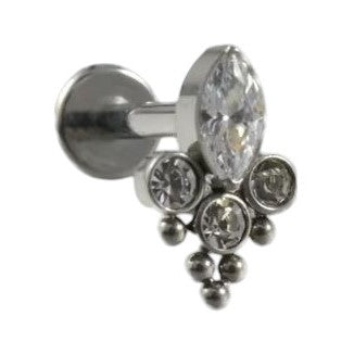 Crystal Crown Labret