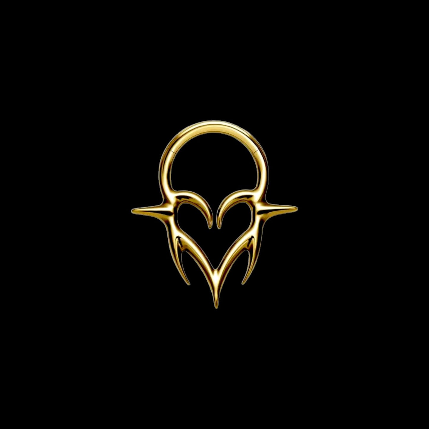 Tribal Heart Septum Clicker