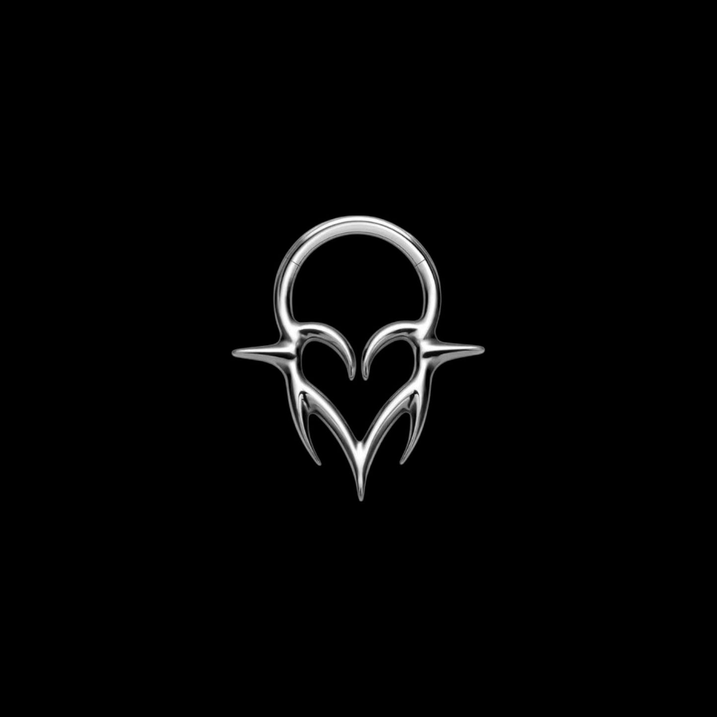 Tribal Heart Septum Clicker